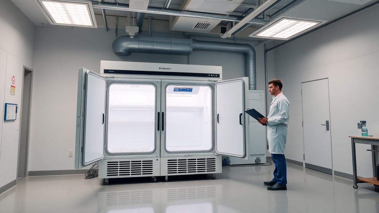 Newly installed ULT freezer