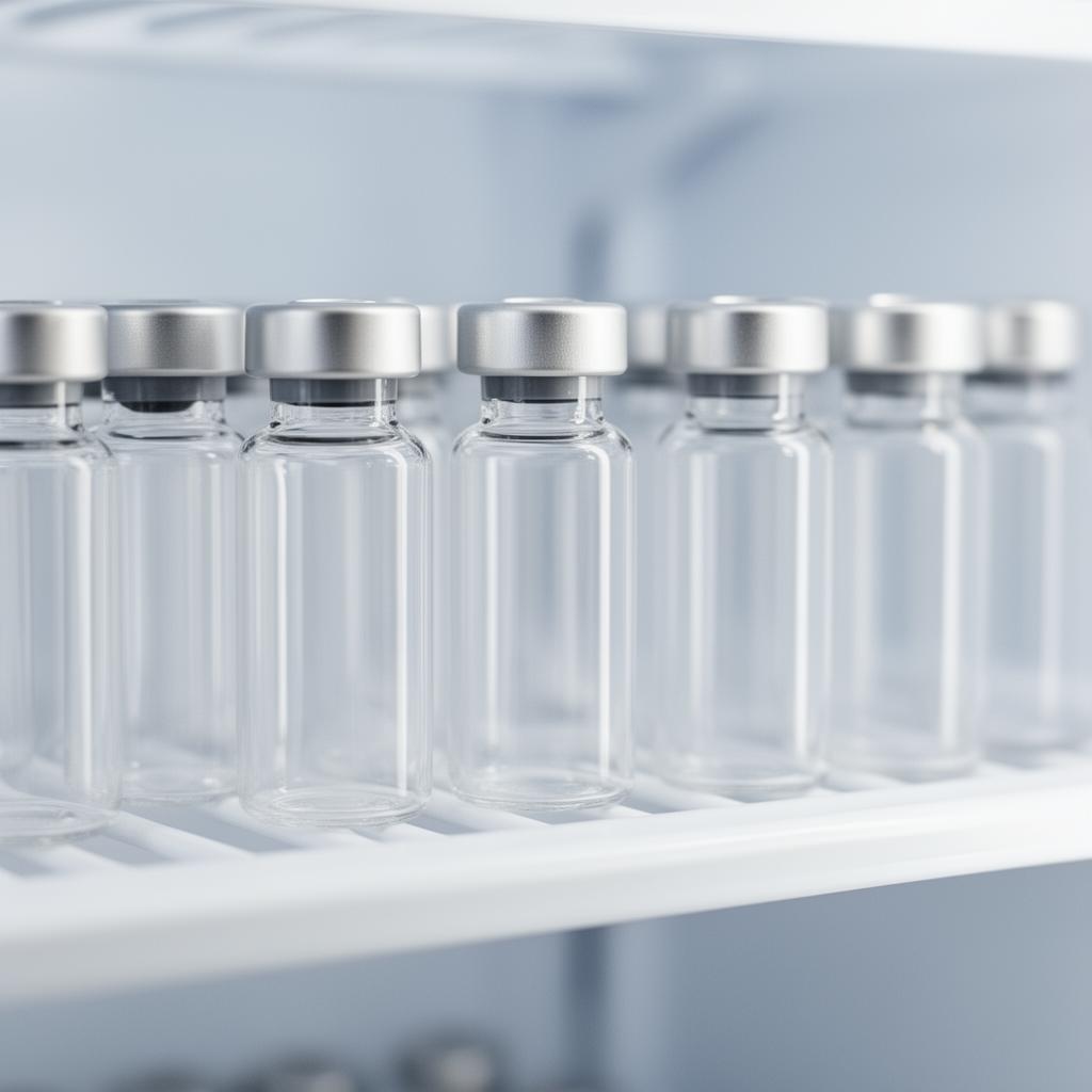 Vaccine refrigerator with digital temperature display